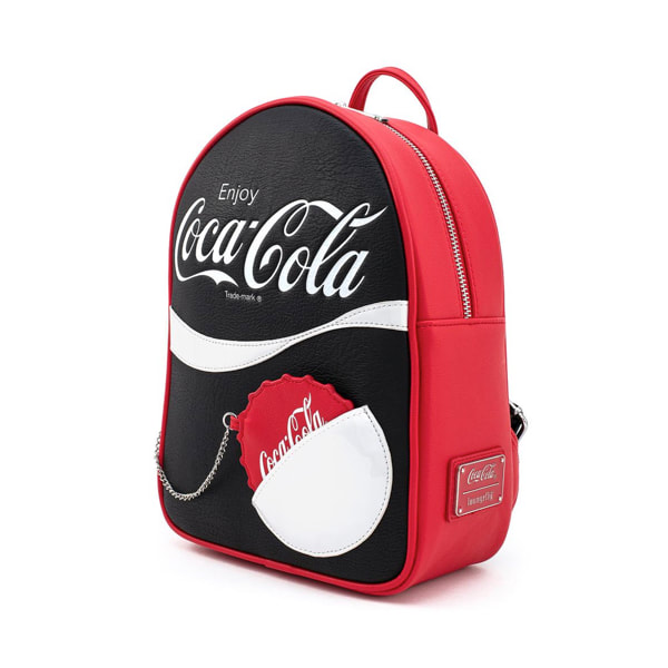Loungefly Coca Cola Black and White Logo with Coin Purse Mini Backpack
