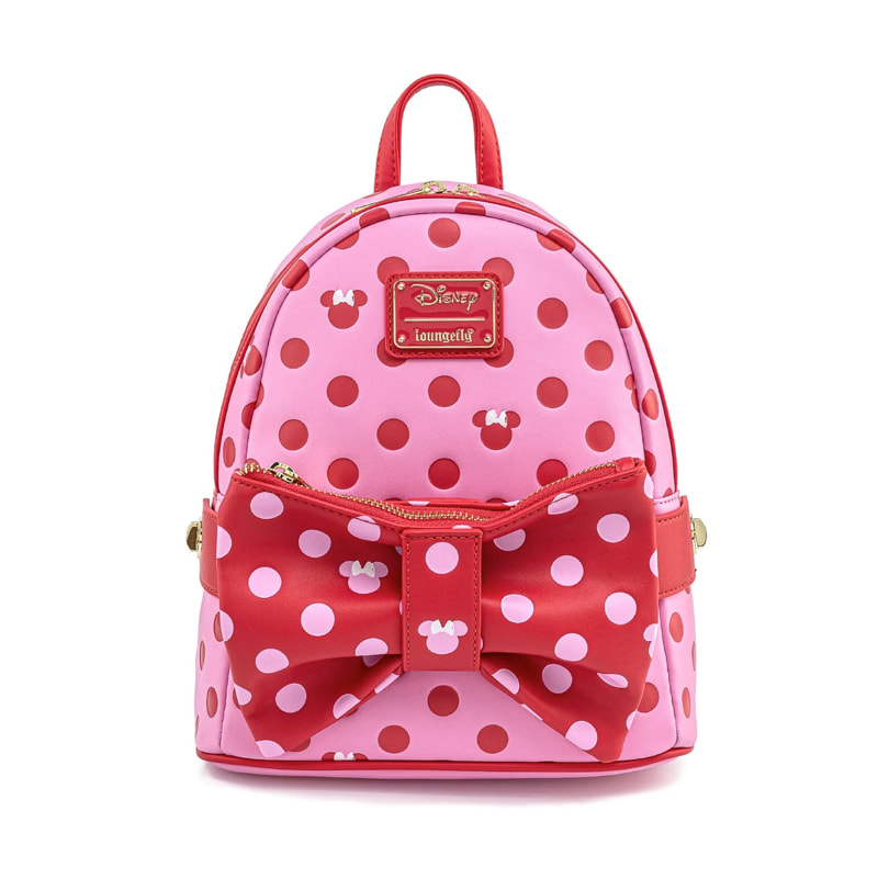 Disney Minnie Mouse Polka Dot Bow Tote Bag Handbag Girls Toddler Mini Bag Pink 