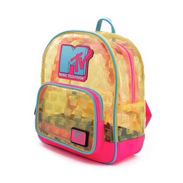 Loungefly MTV Clear Debossed Logo PVC Mini Backpack