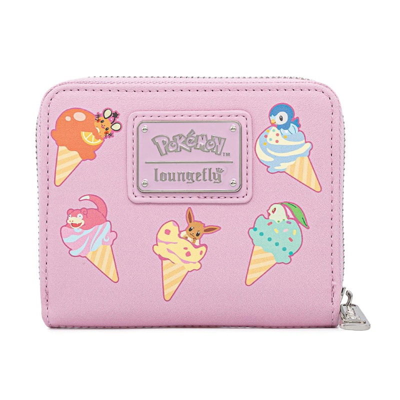 Loungefly Pokemon Ice Cream Denim Zip Wallet