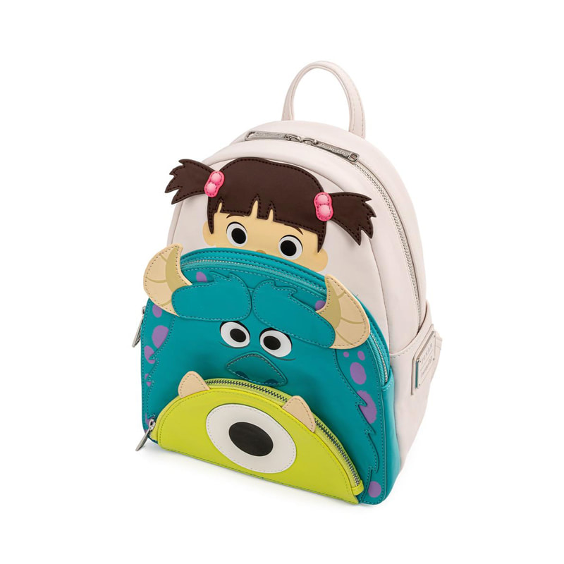 Loungefly Disney Pixar Monsters Inc Boo Mike Sulley Cosplay Mini Backpack