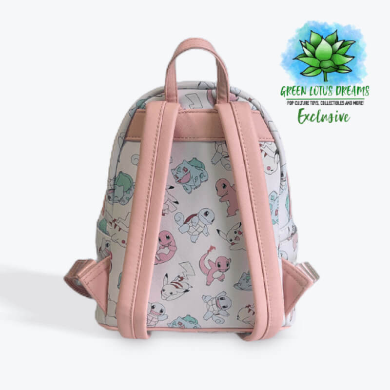 Loungefly Pokémon Starters Pastel All Over Print Mini Backpack 