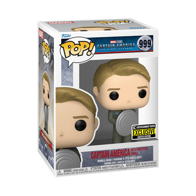 Funko Pop! Marvel: Captain America with Prototype Shield #999 Entertainment  Earth Exclusive - collectorzown